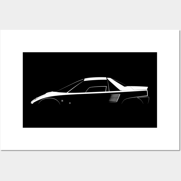 Autozam AZ-1 Silhouette Wall Art by Car-Silhouettes